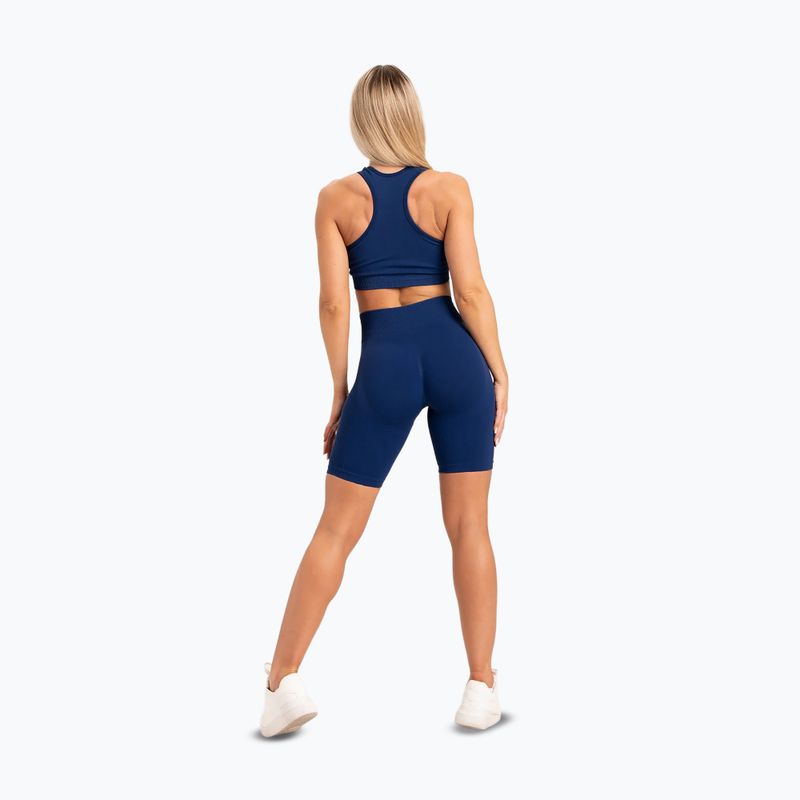 Damen Trainingsshorts Gym Glamour Bikery push up blau 317 14