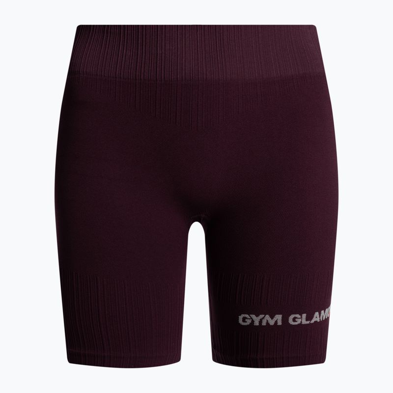 Trainingsshorts Gym Glamour push up dunkelrot 318 5