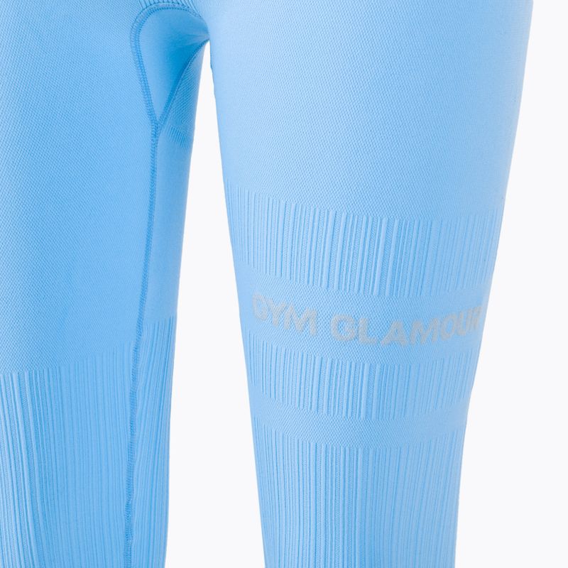 Training-Leggings Damen Gym Glamour push up hellblau 45 8