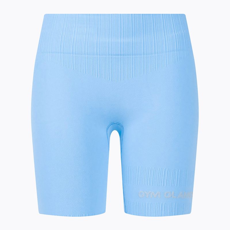 Damen Trainingsshorts Gym Glamour Bikery push up hellblau 47 5