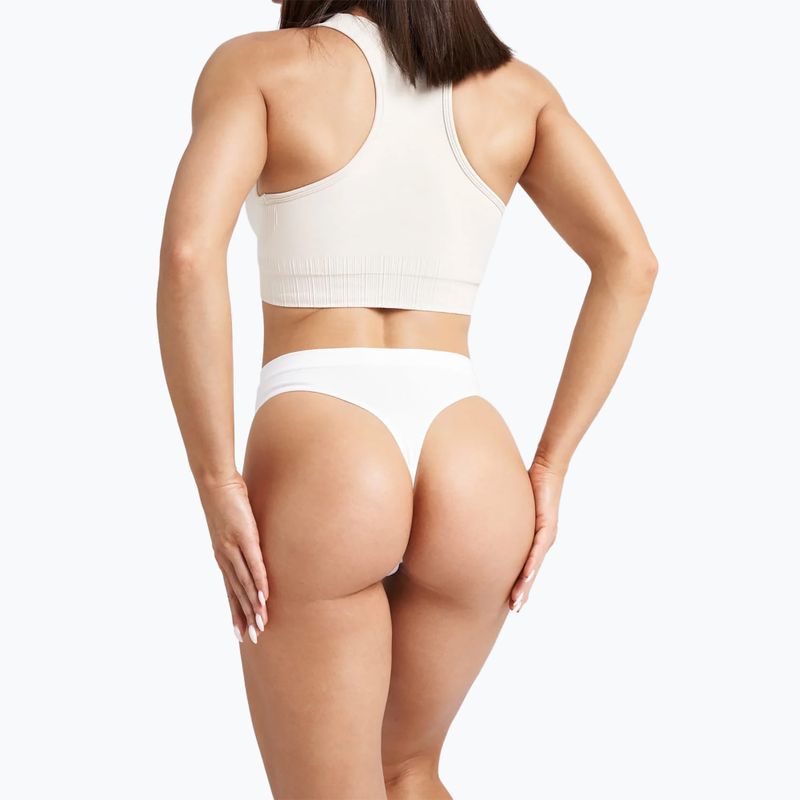 Women's Gym Glamour Tanga Weiß 414 5