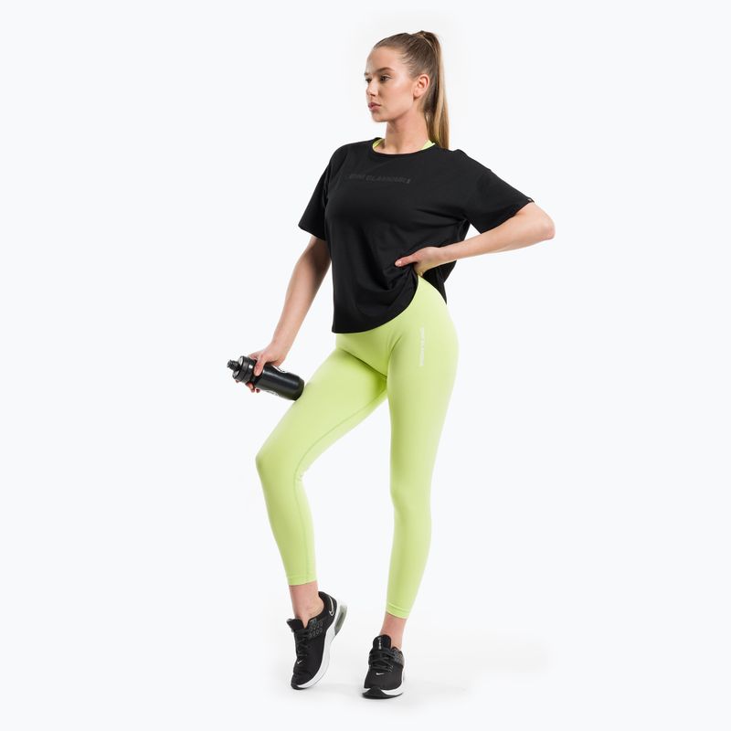 Damen Trainings-T-Shirt Gym Glamour V Schwarz 421 2