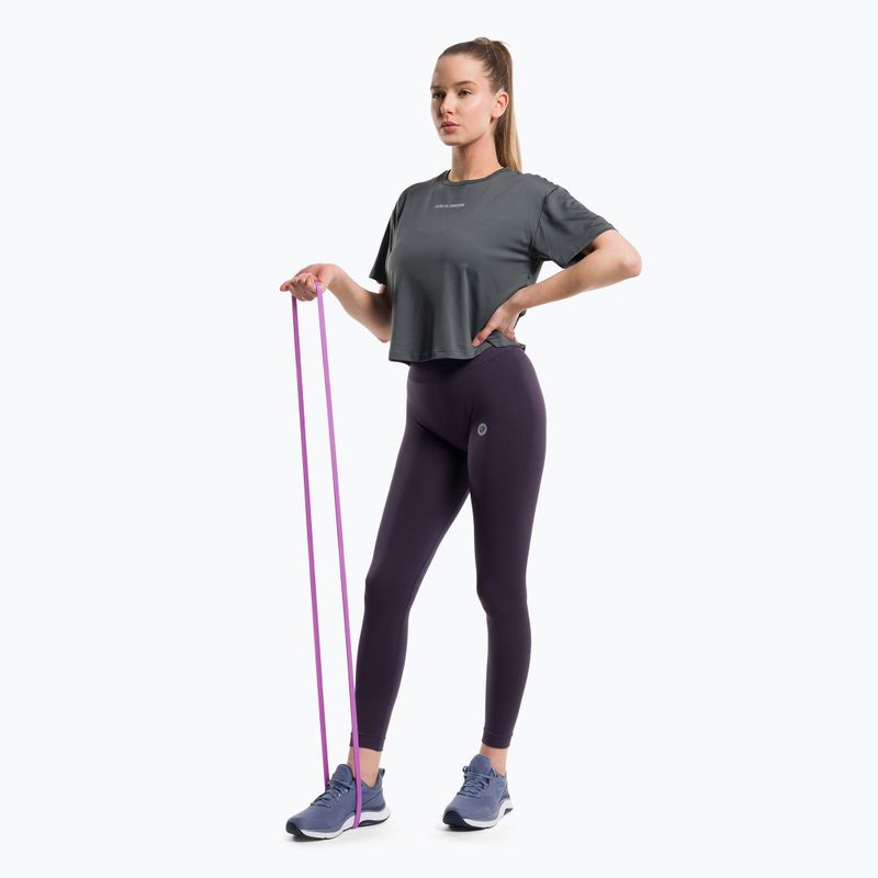 Damen-Trainingsshirt Gym Glamour Sport Grau 425 2