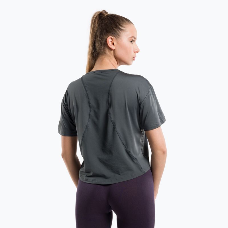 Damen-Trainingsshirt Gym Glamour Sport Grau 425 3