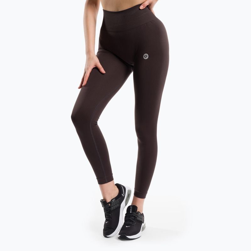 Damen Trainingsleggings Gym Glamour Flexible Brownie 428