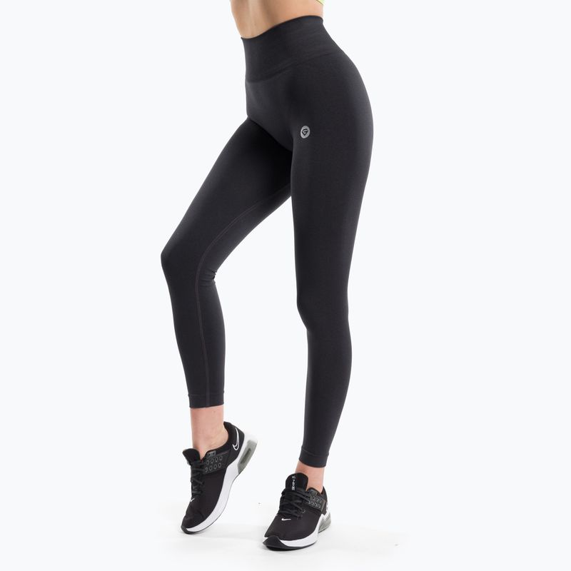 Damen-Trainingsleggings Gym Glamour Flexible Anthrazit 429