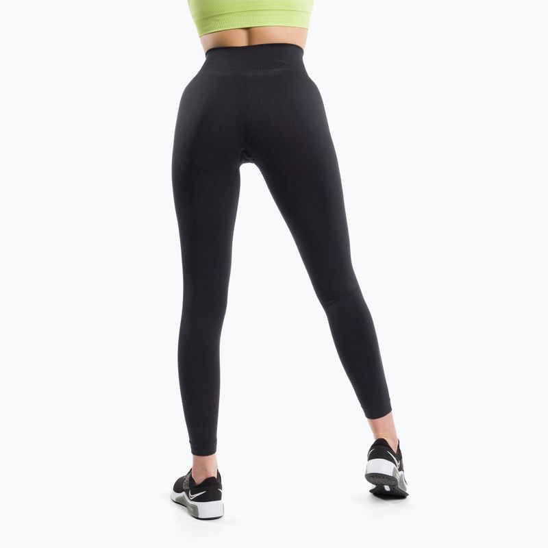 Damen-Trainingsleggings Gym Glamour Flexible Anthrazit 429 3