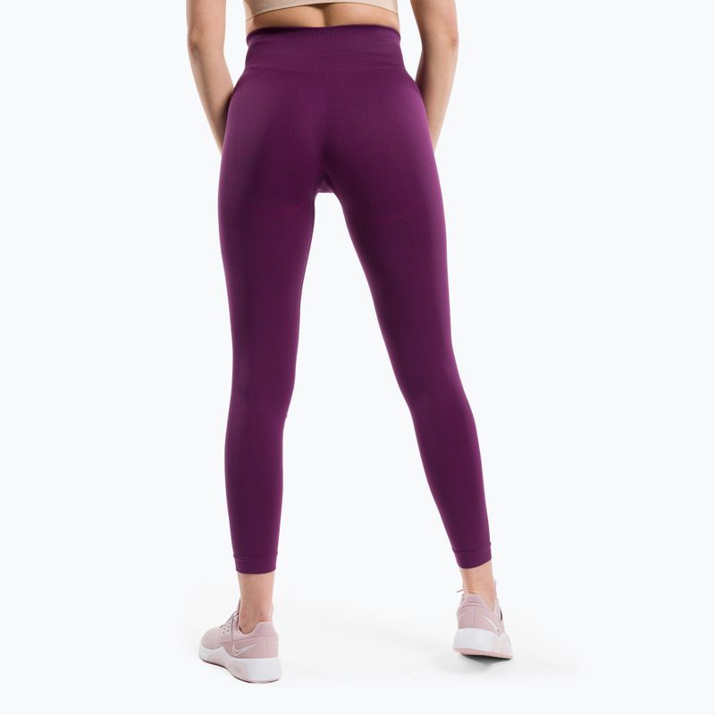 Damen Trainingsleggings Gym Glamour Flexibel Violett 433 3