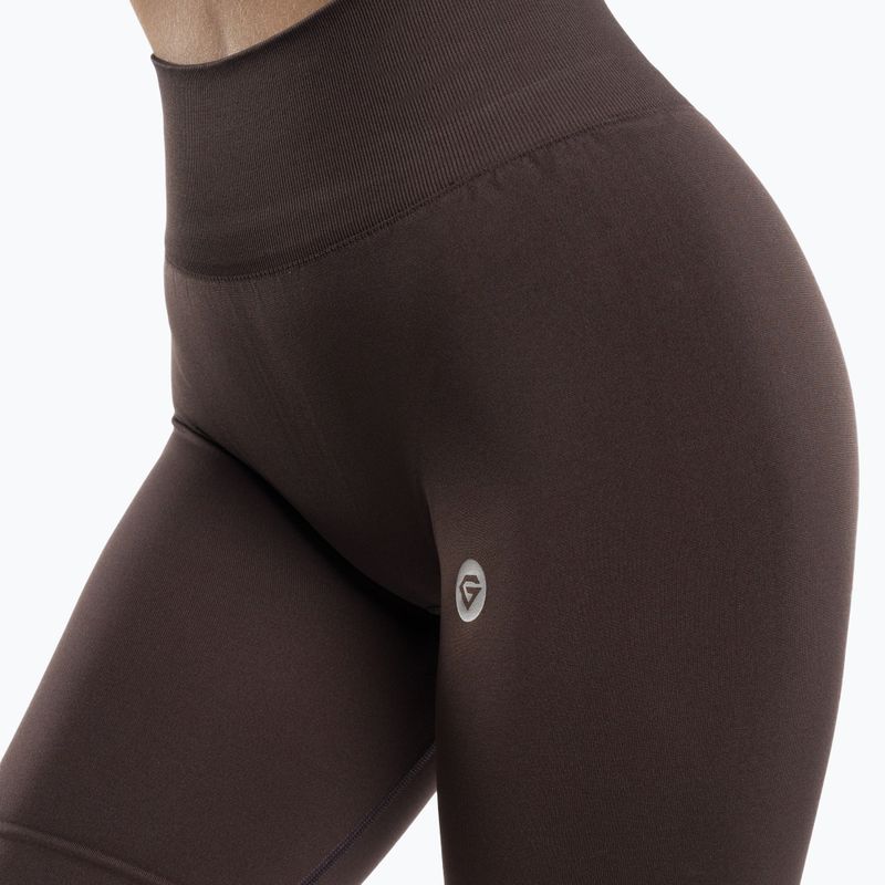 Damen-Trainingsshorts Gym Glamour Flexible Brownie 434