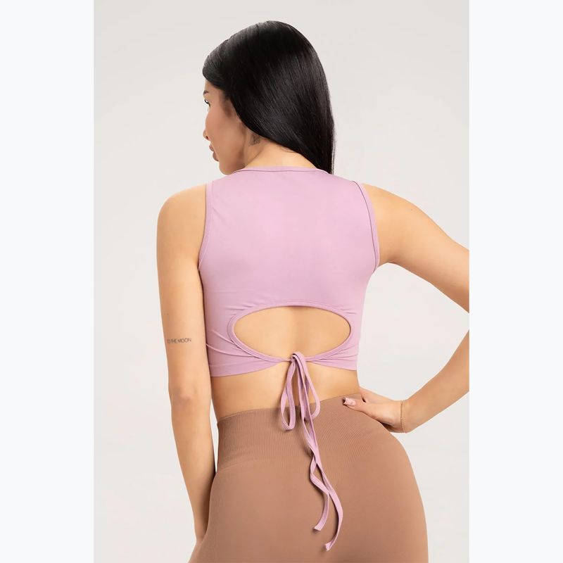 Damen-Workout-Top Gym Glamour Tied Pink 442 2