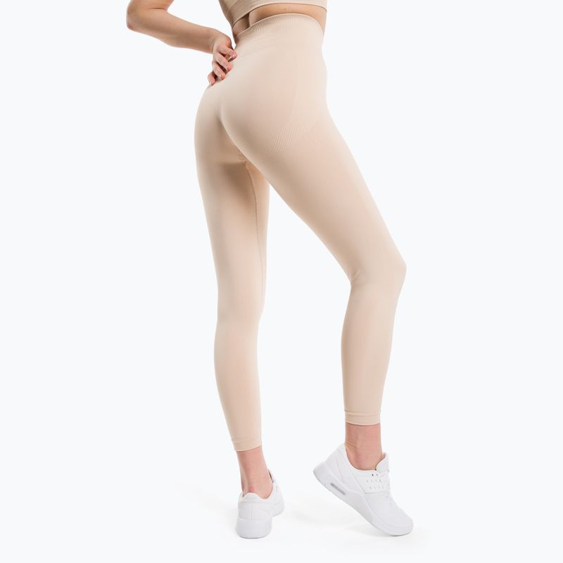 Damen Trainingsleggings Gym Glamour Compress Almond 456 3