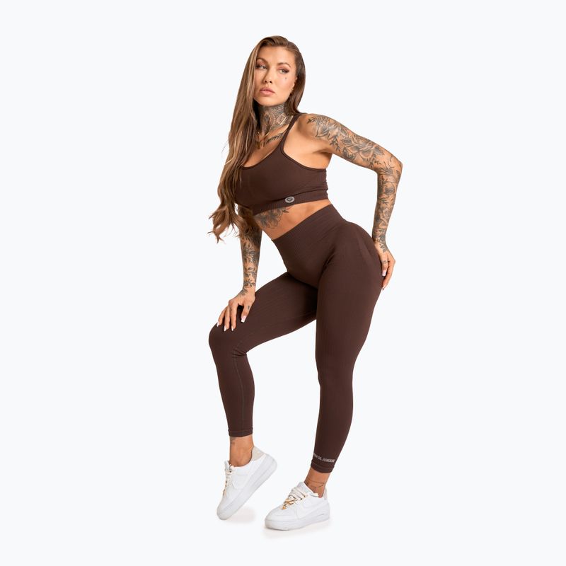 Damen Trainingsleggings Gym Glamour Push Up 2.0 chocolate 2