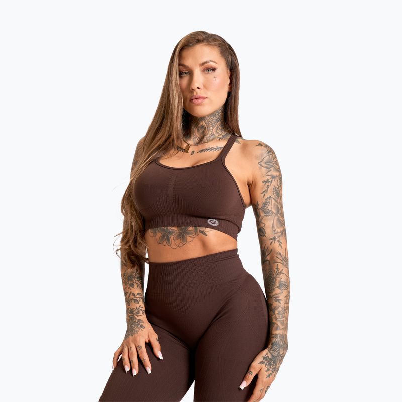 Damen Trainingsleggings Gym Glamour Push Up 2.0 chocolate 5