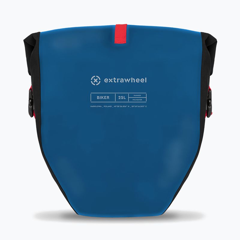 Extrawheel Biker 2 x 25 l blau/schwarz Fahrradtaschen 3