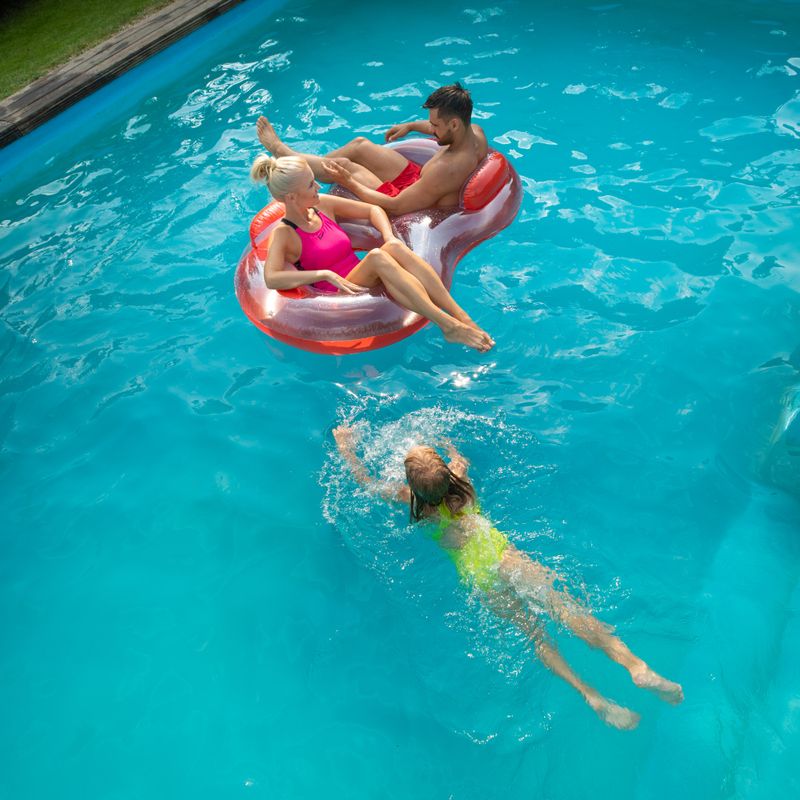 AQUASTIC Zwei-Personen-Schwimmrad rot ASR-175R