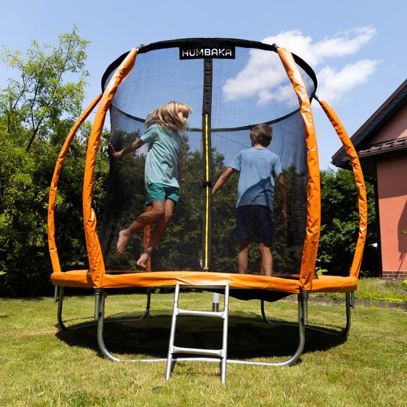 HUMBAKA Super 244 cm orange Gartentrampolin Super-8' Tramps 4