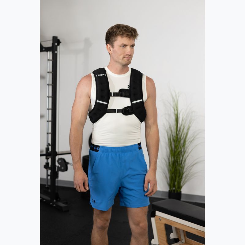 TREXO gewichtete Trainingsweste schwarz WV-08 3