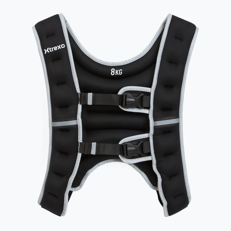 XTREXO gewichtete Trainingsweste schwarz WV-08