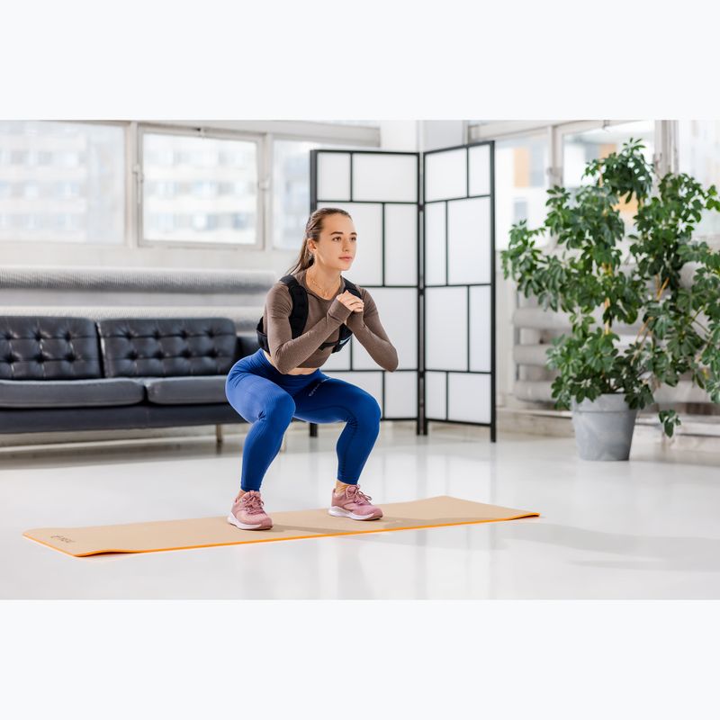 XTREXO Yoga-Matte TPE-Kork 6 mm orange YM-C01P 6