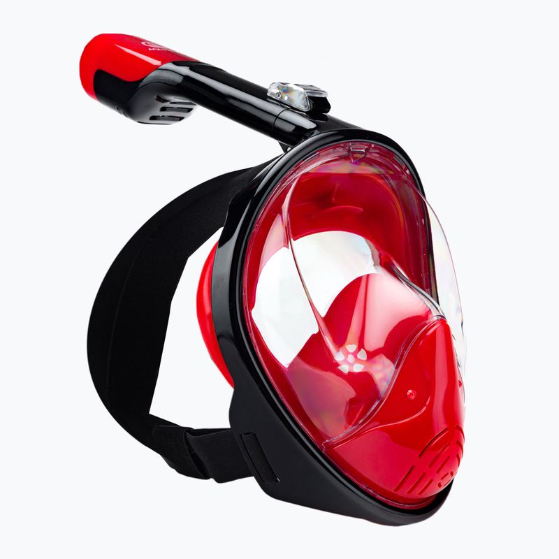 Vollgesichtsmaske zum Schnorcheln AQUASTIC rot SMA-01SC