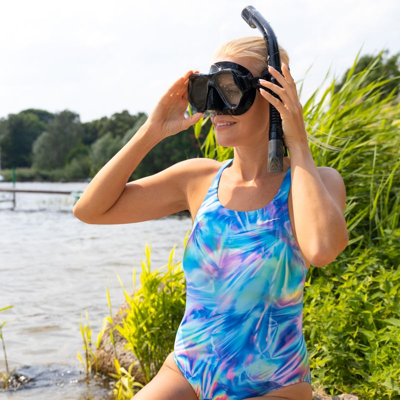 AQUASTIC Schnorchelset Maske + Schnorchel schwarz MSA-01C 13