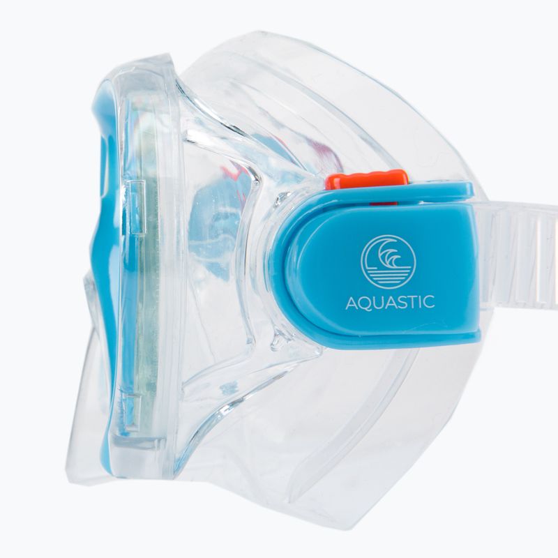 Kinderschnorchelset AQUASTIC Maske + Schnorchel blau MSK-01N 7