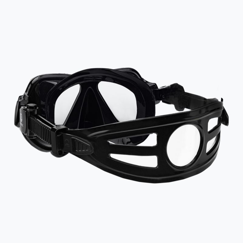 AQUASTIC Schnorchelset Maske + Flossen + Schnorchel schwarz MSFA-01SC 13