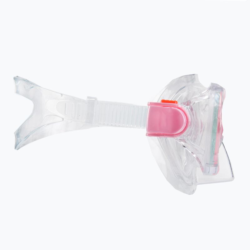 Kinderschnorchelset AQUASTIC Maske + Flossen + Schnorchel rosa MSFK-01SR 12
