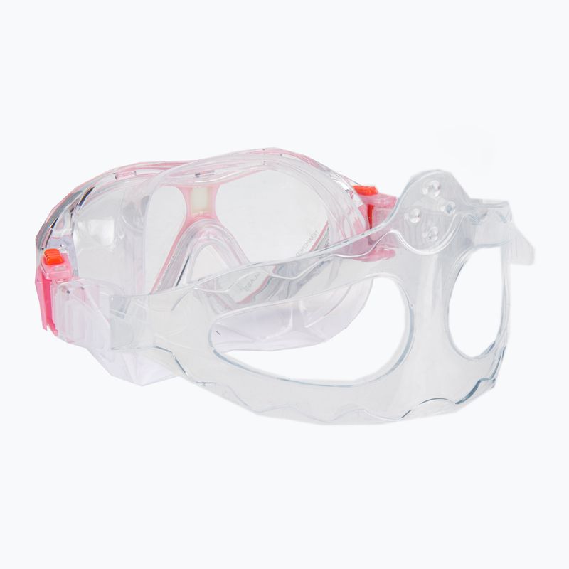 Kinderschnorchelset AQUASTIC Maske + Flossen + Schnorchel rosa MSFK-01SR 13