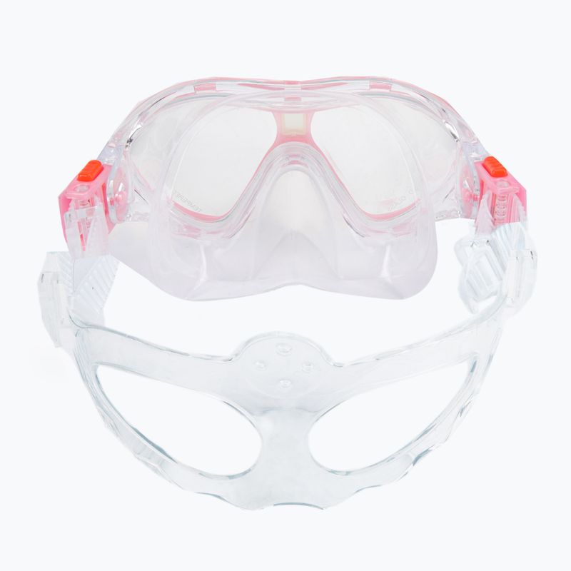 Kinderschnorchelset AQUASTIC Maske + Flossen + Schnorchel rosa MSFK-01SR 14