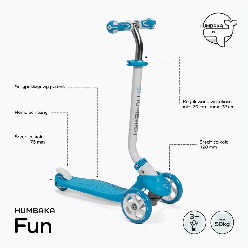 HUMBAKA Fun Kinder-Roller blau KS001 2