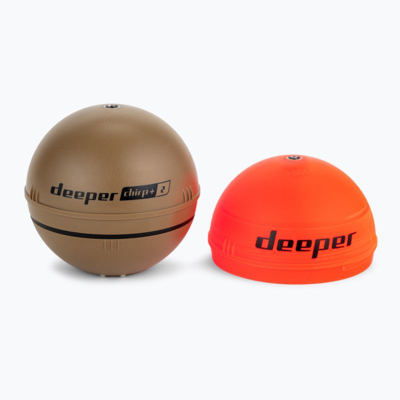 Deeper Smart Sonar Chirp+ 2.0 Angelsonar mit Waage braun DP4H10S10+Gewicht 2