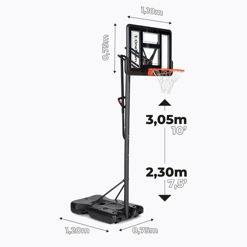 OneTeam Basketballkorb BH02 schwarz OT-BH02 2