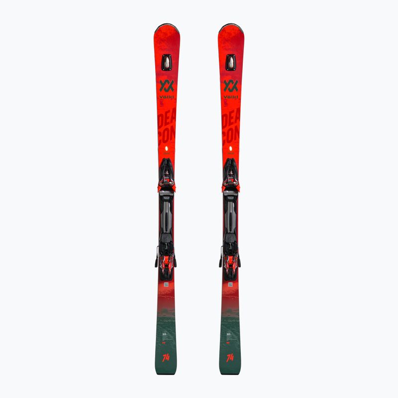 Ski Völkl Deacon 74+RMotion2 16 GW rot-grau 121151/6977R1.VR