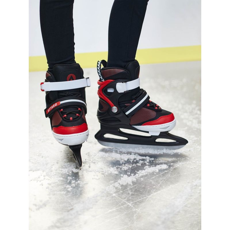 Kinderschlittschuhe ATTABO ICEBLADE 01 schwarz/rot 11