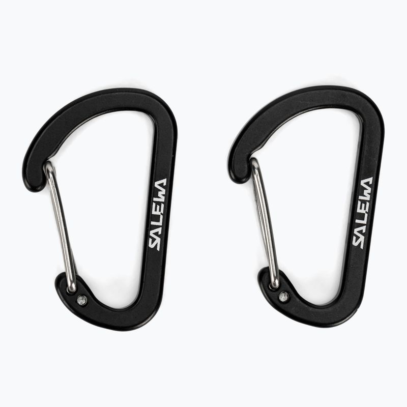 Salewa Flat Wiregate Karabinerhaken 2 Stk. schwarz 00-0000034103