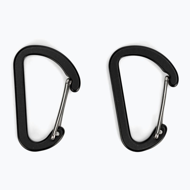 Salewa Flat Wiregate Karabinerhaken 2 Stk. schwarz 00-0000034103 2