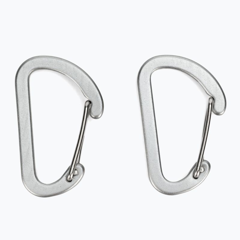 Salewa Flat Wiregate Karabinerhaken 2 Stk. grau 00-0000034103 2