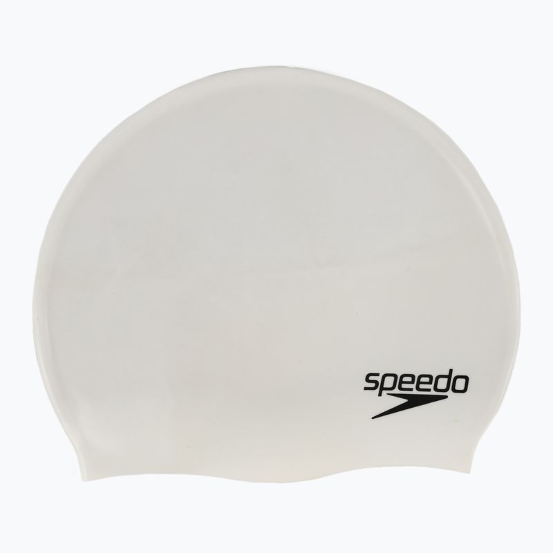 Speedo Plain Flat Silicone Kinder Badekappe weiß 8-709931959