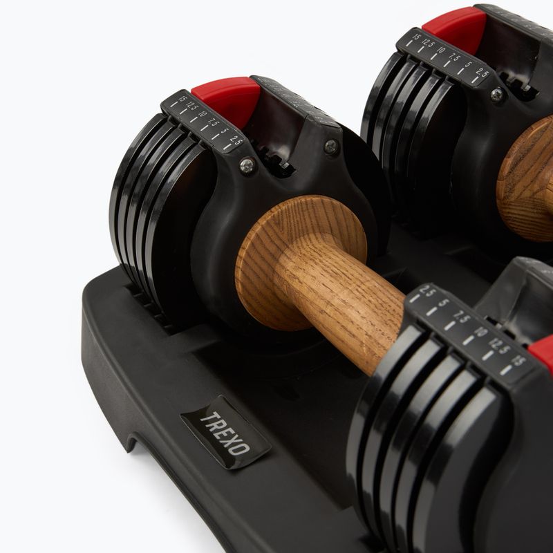 XTREXO ADS15 verstellbare Hantel/ Langhantel schwarz 5