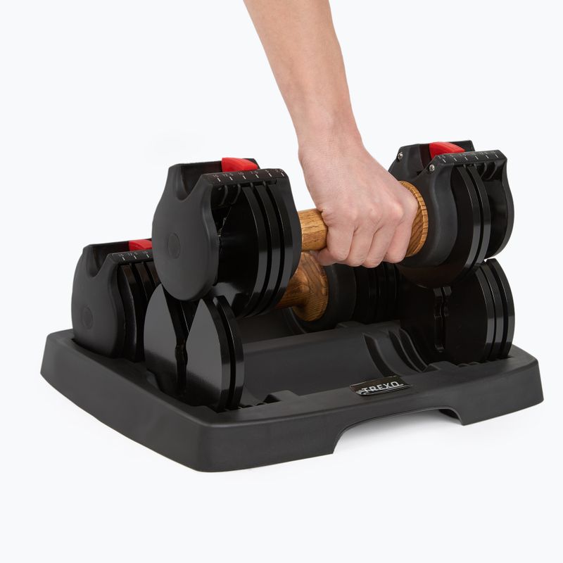 XTREXO ADS15 verstellbare Hantel/ Langhantel schwarz 10