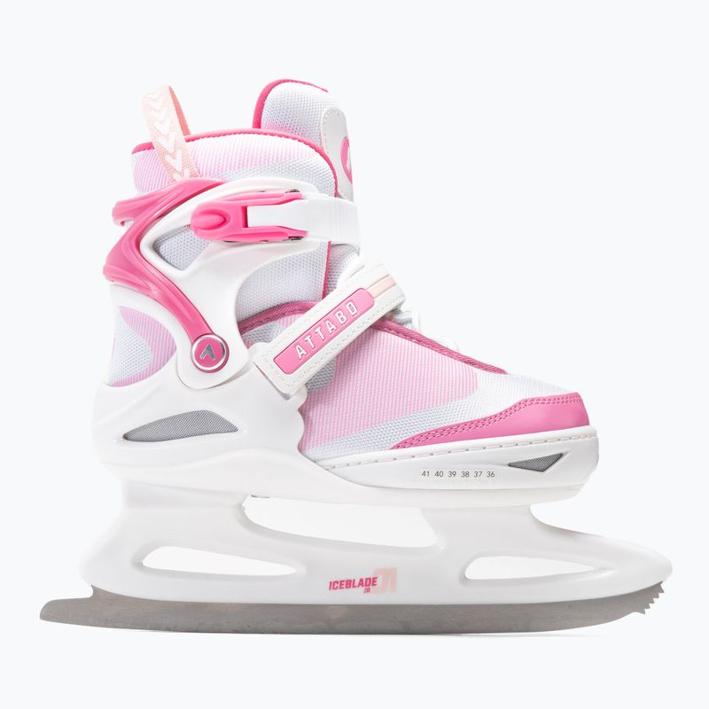 Kinderschlittschuhe ATTABO ICEBLADE 01 weiß/rosa 2