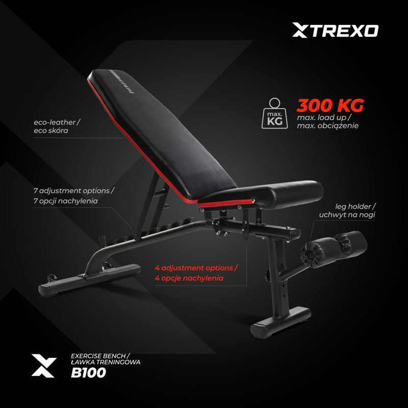 XTREXO B100 Trainingsbank schwarz 5
