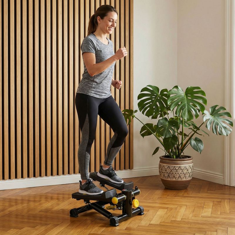 XTREXO FS100 Stepper schwarz/gelb 3