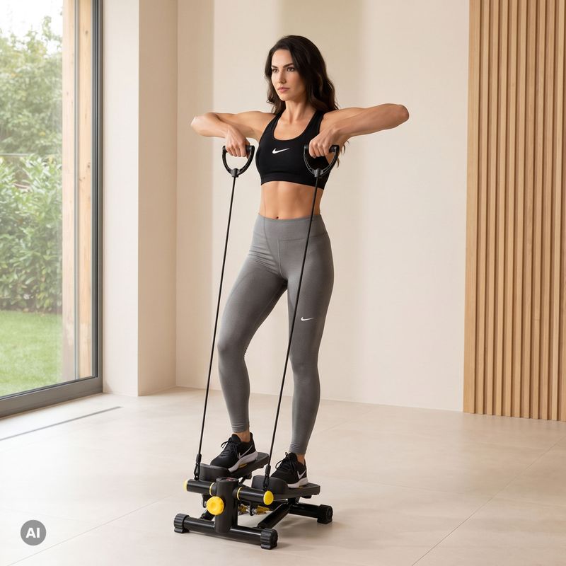 XTREXO FS100 Stepper schwarz/gelb 4
