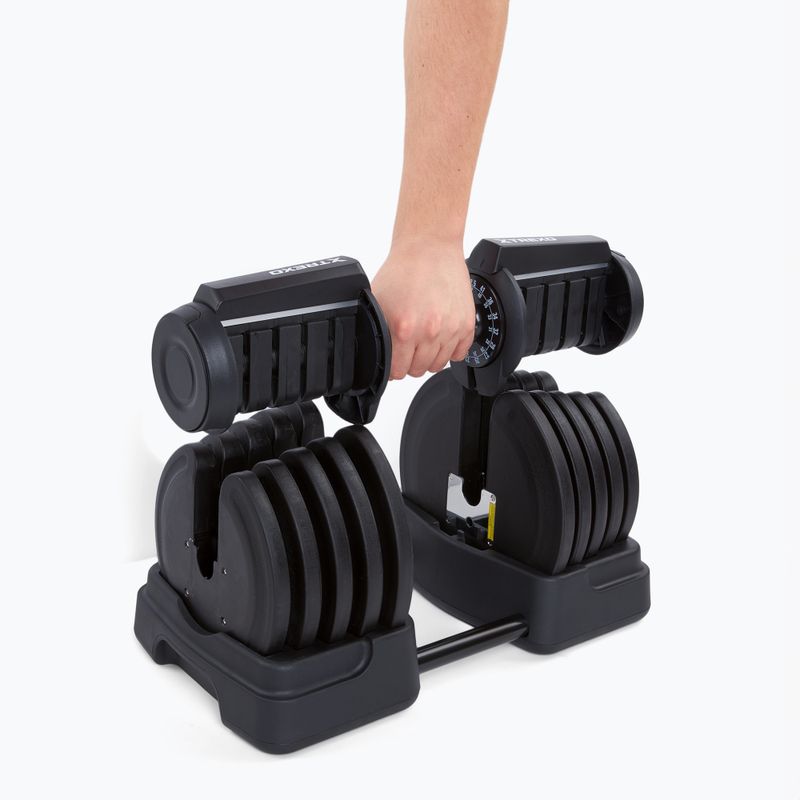 Kurzhantel/ Langhantel 2in1 XTREXO TRX-ABD40 1-40 kg schwarz/orange 7