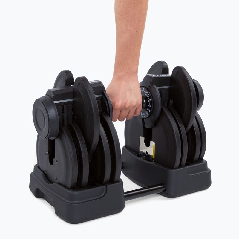 Kurzhantel/ Langhantel 2in1 XTREXO TRX-ABD40 1-40 kg schwarz/orange 8