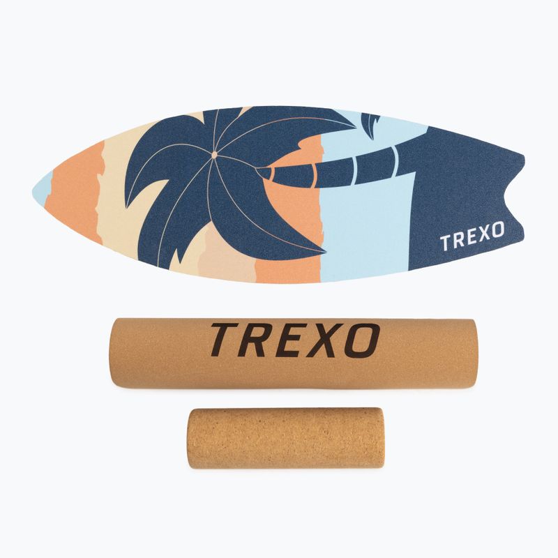 Balancierbrett + Matte + Rolle XTREXO BBS01 blau/orange 6