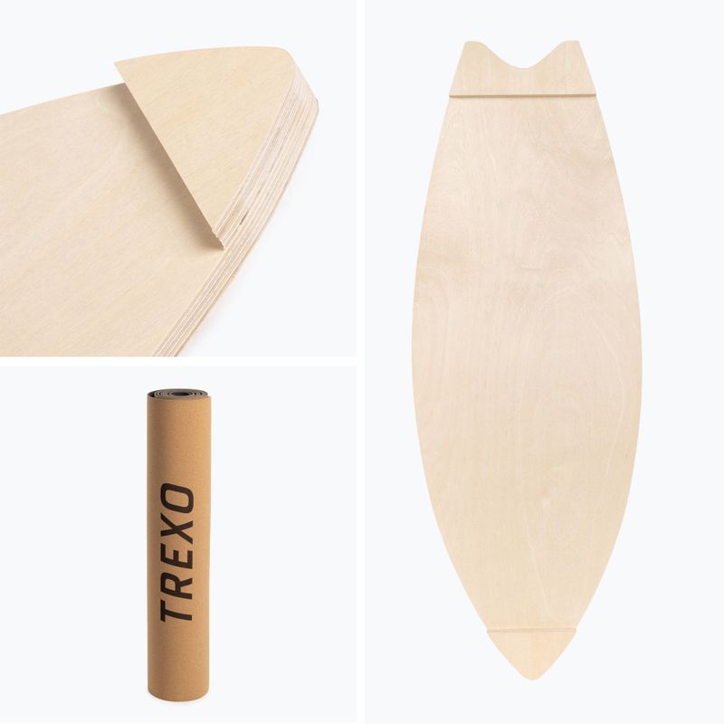 Balancierbrett + Matte + Rolle XTREXO BBS01 blau/orange 7