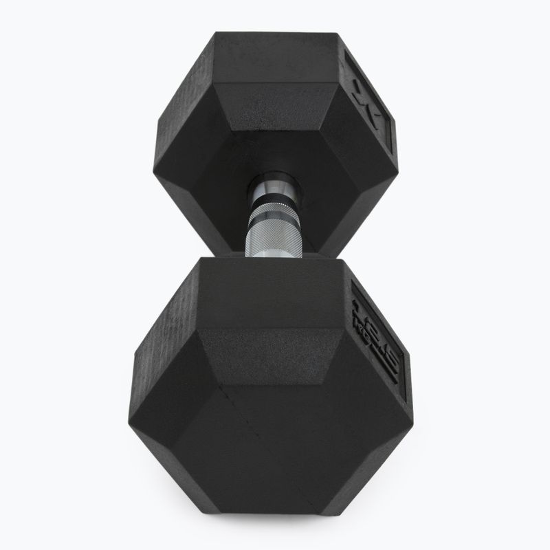 XTREXO Hex gummierte Kurzhantel 12,5 kg 6
